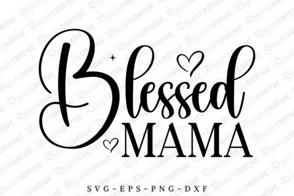 Blessed Mama SVG Design for Embroidery Projects