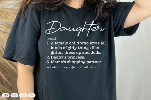 Daughter Definition Svg, Perfect for Mom Projects