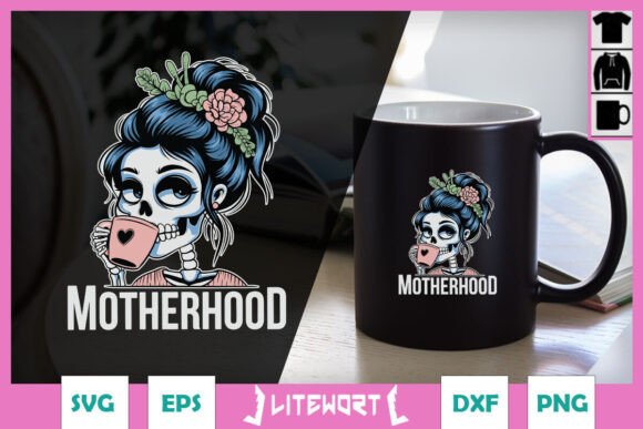 Exploring the Motherhood Coffee Skeleton Mom SVG