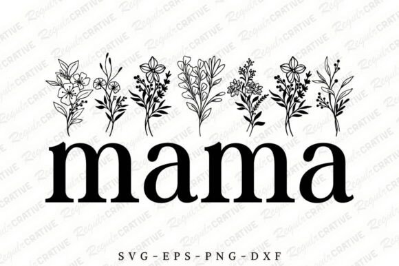 Floral Mama SVG: A Charming Design for Embroidery
