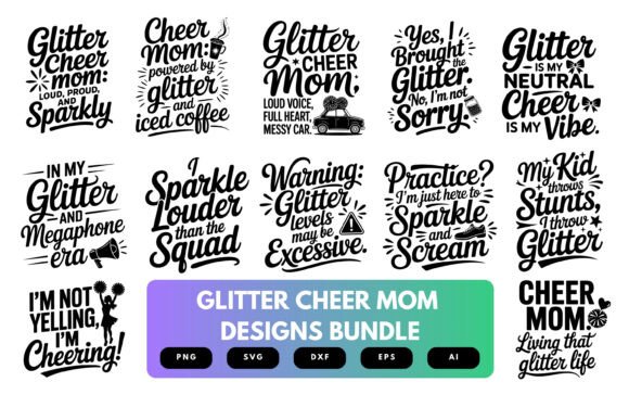 Glitter Cheer Mom SVG Bundle: A Designer’s Review