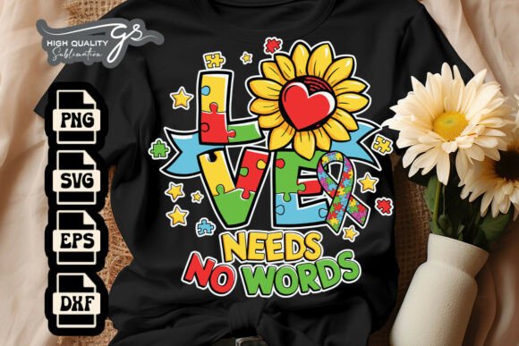 Love Needs No Words Autism Mom SVG Review