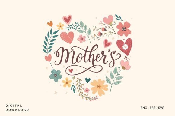 Mom SVG Design Happy Mother's Day: A Stitch Test
