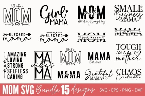 Review: MOM SVG Bundle, Mama Quotes SVG Bundle