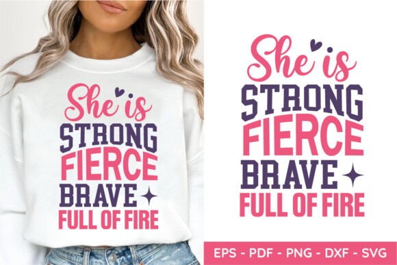 She is Strong Fierce Brave Mom SVG Review