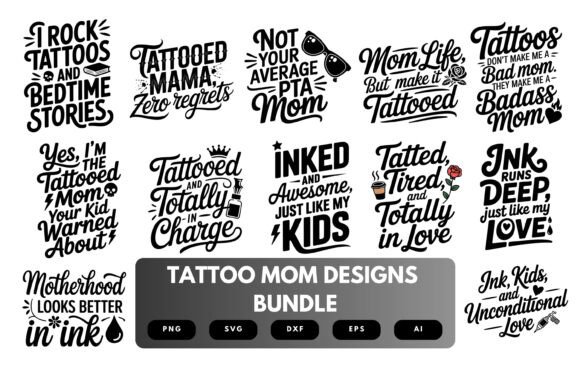 Tattoo Mom SVG Bundle: A Designer’s Stitch Test