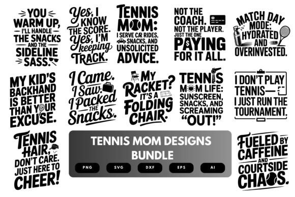 Tennis Mom SVG Bundle: A Designer’s Stitch Test